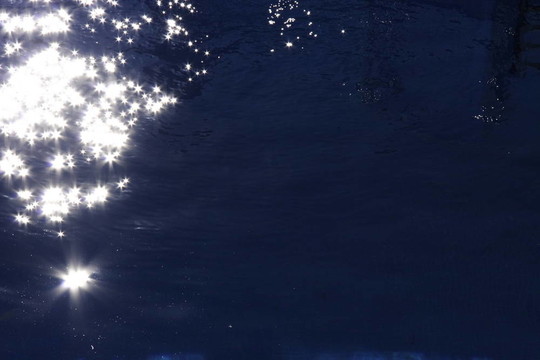 太陽在水上
