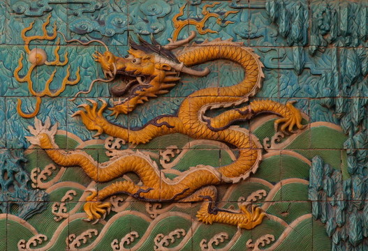 中國龍瓦墻