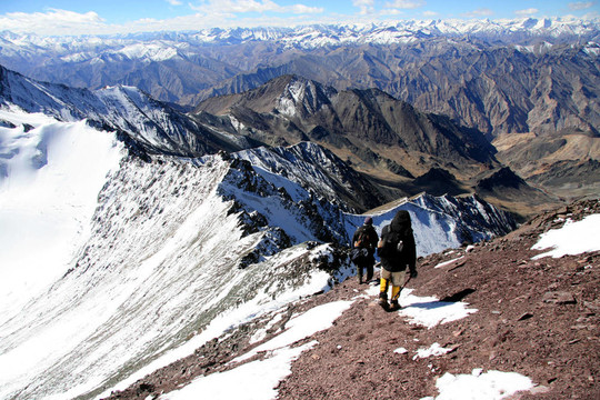登山爬山- Stok Kangri（6；150m／20；080ft）；印度
