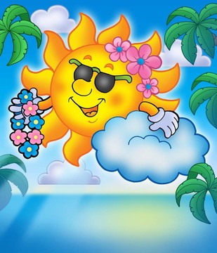夏威夷太陽與棕櫚