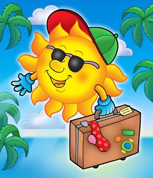 太陽旅行的棕櫚樹