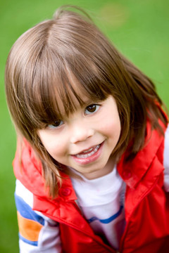 快樂的孩子的肖像