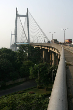 胡格利河大橋；加爾各答；印度