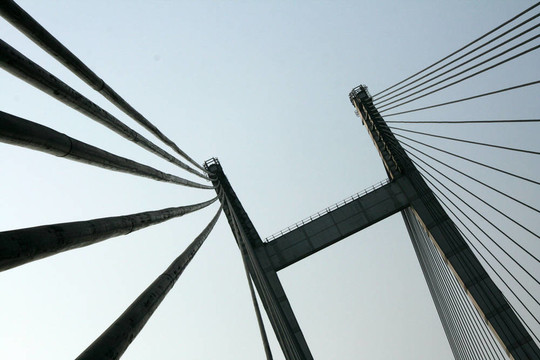 胡格利河大橋；加爾各答；印度