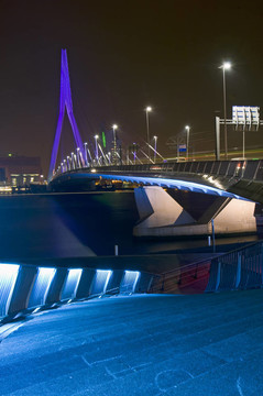 晚上Erasmus大橋