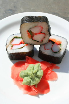 寿司芥末和Sushi Ginger；