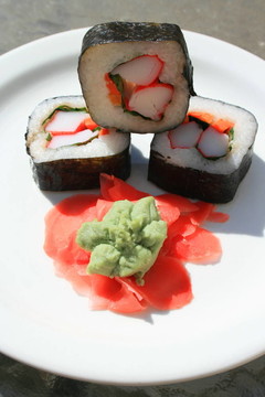 寿司芥末和Sushi Ginger；