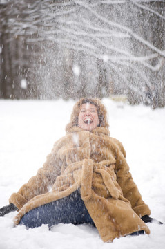 女人與雪
