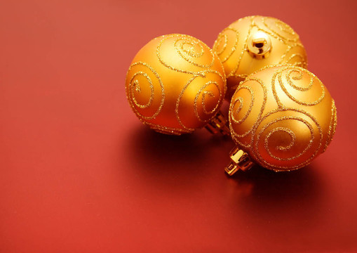 金色圣誕球