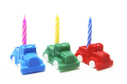生日蠟燭玩具車