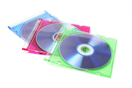 塑料盒中的光盤