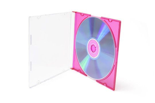塑料盒中的光盤