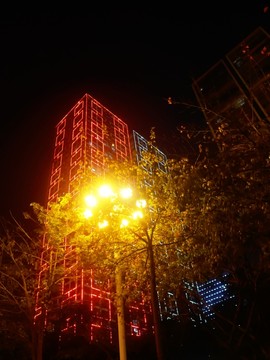 都市燈光夜景柳州