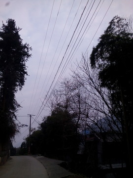道路天空