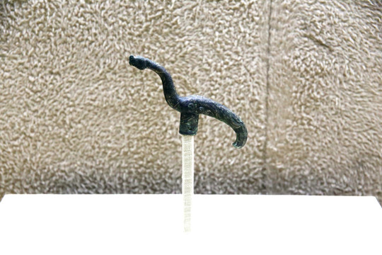 借銀鳳鳥銅杖首 戰(zhàn)國