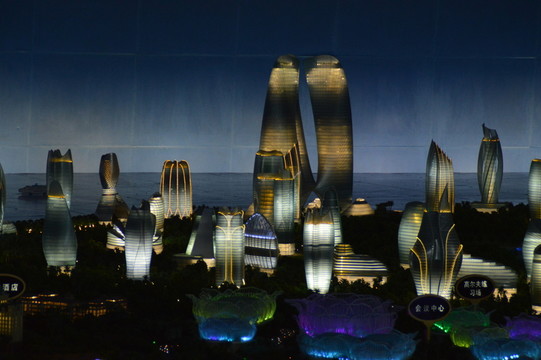 海南?；◢u建筑模型