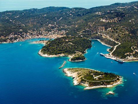 Gaios；Paxos島；希臘；