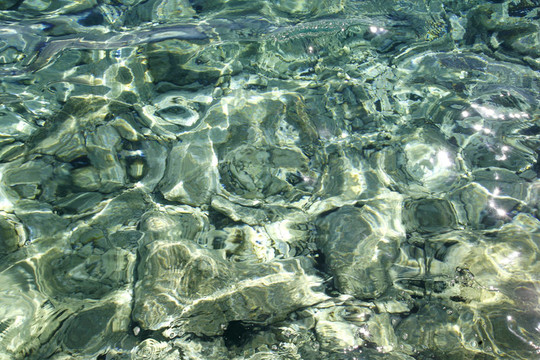 清澈的海水