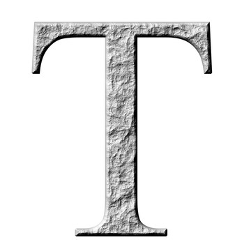 3D石頭希臘字母頭