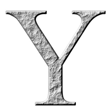 3d石希臘字母老虎