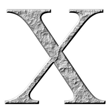 3D石希臘字母