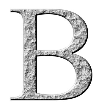 3D石希臘字母