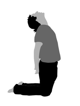 男性瑜伽姿勢loooking向上