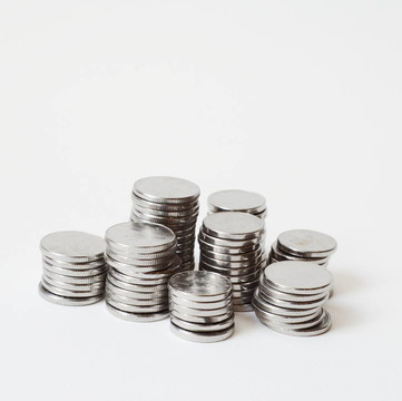 金屬硬幣堆