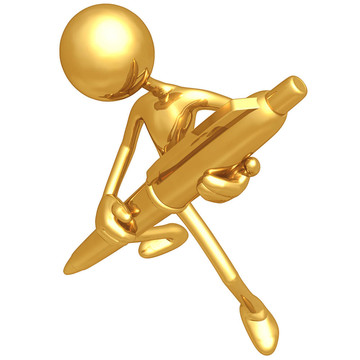 抱著Golden Pen