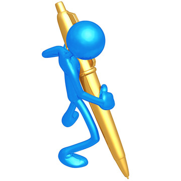 抱著Golden Pen