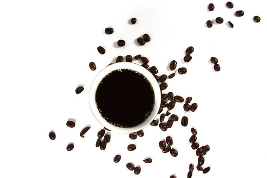 孤立的咖啡杯
