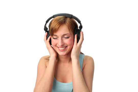 女人聽音樂