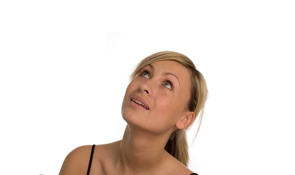 美麗的女人的思考