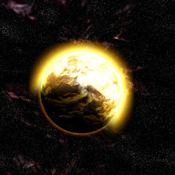宇宙空間的星球
