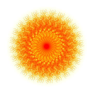 抽象的太陽