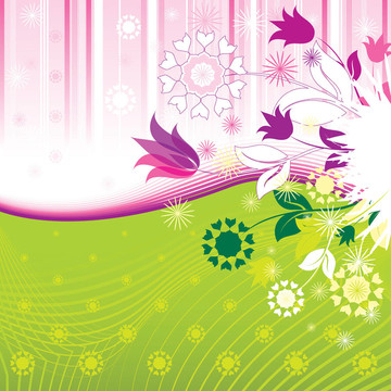 摘要Flowers Pattern