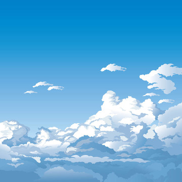 有云的天空