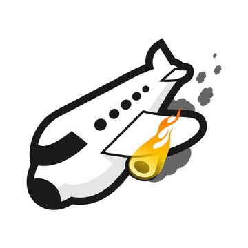 飛機起火