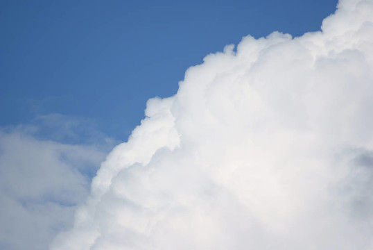 天空。