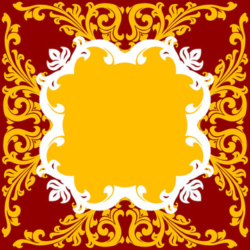 摘要花框