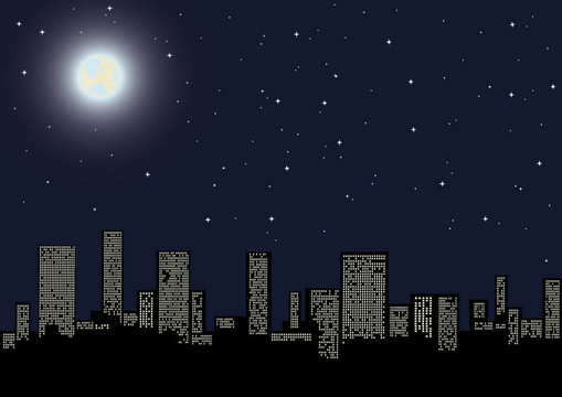 夜晚的城市