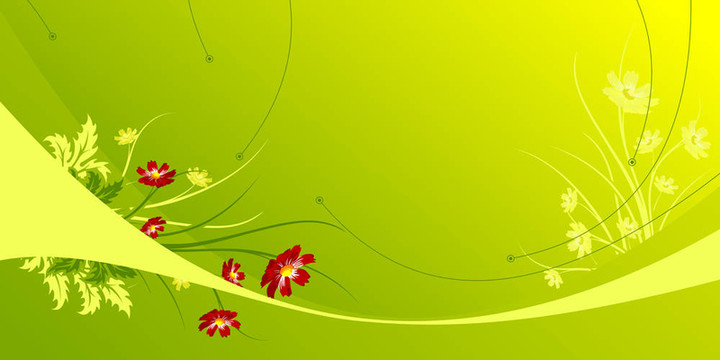 抽象背景與Flowers