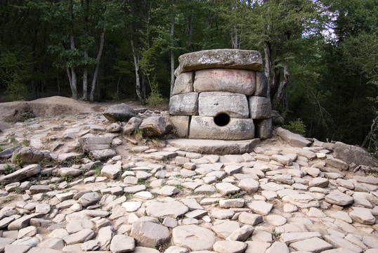 Dolmens。歷史的地方。