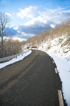 干凈的雪道