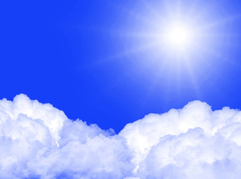 天空中的太陽