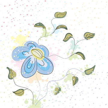 柔和的春天的花朵