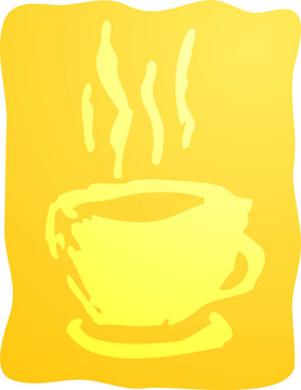 咖啡插圖杯