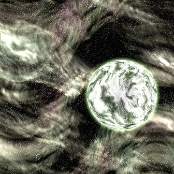 宇宙空間的星球