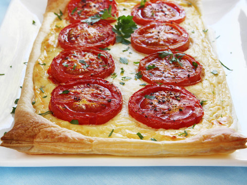 番茄和Ricotta Tart