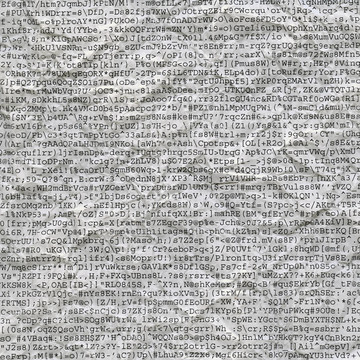 計(jì)算機(jī)亂碼打印在皺巴巴的紙